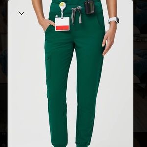 Figs hunter green joggers